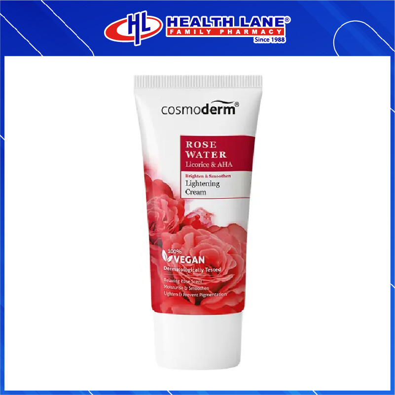 COSMODERM ROSE WATER LIGHTENING CREAM 50ML